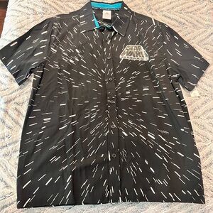 Disney Star Wars Black and White Button-Up Shirt